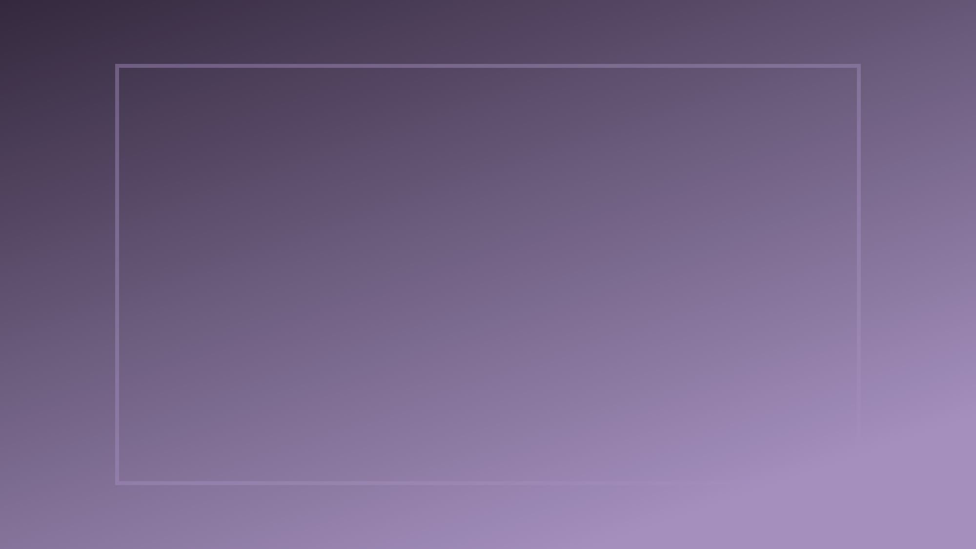 A wide violet-toned field graded from near-black at the upper left to a soft lilac at the lower right, with a thin inset rule.